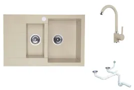zlewozmywak-granitowy-kuchenny-bezowy-bateria