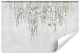 fototapeta-do-sypialni-drzewo-kwiaty-beton-mur-loft-nowoczesny-wzor-450x300
