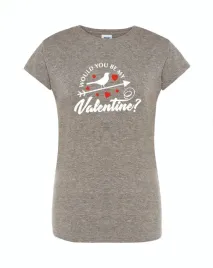 t-shirt-damski-szary-be-my-valentine-roz-xxl