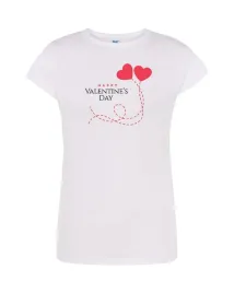t-shirt-damski-bialy-happy-valentine-roz-m