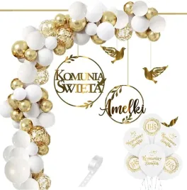 balony-luk-dekoracje-na-komunie-baner-kolo-imie