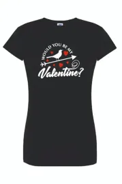 t-shirt-damski-czarny-be-my-valentine-roz-l
