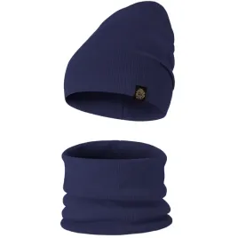 czapka-komin-komplet-dwuwarstwowy-przejsciowy-bawelna-prazek-52-58-granat