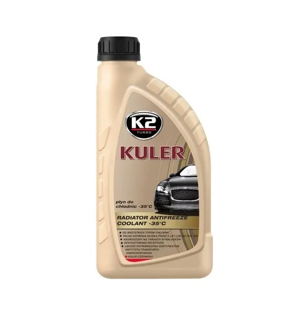 K2 TURBO RED KULER PŁYN DO CHŁODNIC G12 -35C CZERWONY 1L