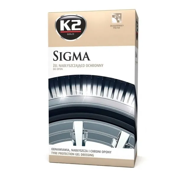 K2 SIGMA CZERNIDŁO ŻEL DO NABŁYSZCZANIA I PIELĘGNACJI OPON PLASTIKÓW 500ml