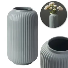 stylowy-wazon-kamionkowy-22-cm-szary-nowoczesny-wzor-dekoracja-salonu