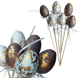 jajka-wielkanocne-na-piku-25-cm-6-szt-biale-ciemnobrazowe-plastikowe
