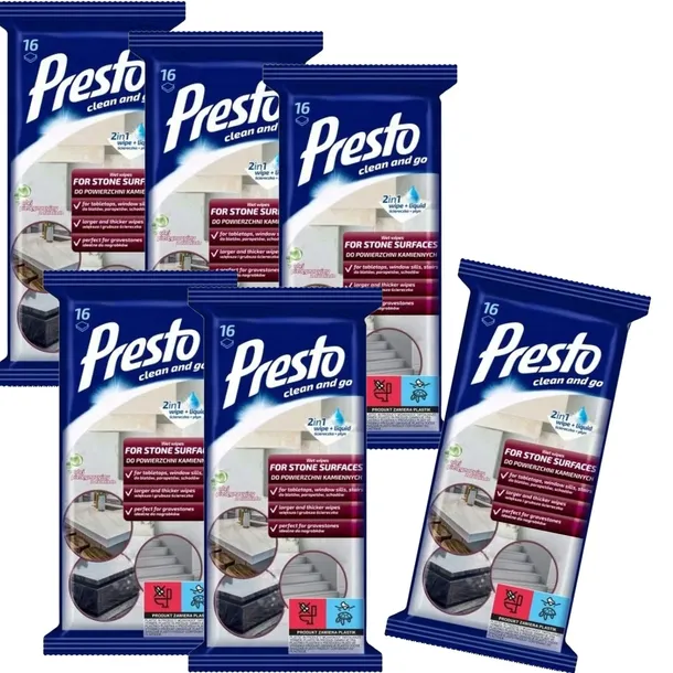6 x Presto ścierki blaty schody nagrobki kamienne