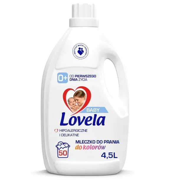 Lovela Baby Płyn mleczko do prania Zestaw do bieli do kolorów 2x4,5L
