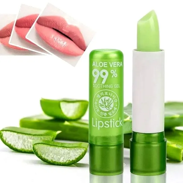 POMADKA OCHRONNA DO UST ALOES - ALOE VERA 99% ZMIENIAJĄCA KOLOR
