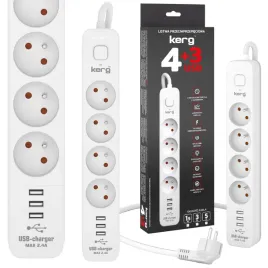 listwa-przeciwprzepieciowa-biala-przedluzacz-4-gniazda-5m-3x-usb-kerg