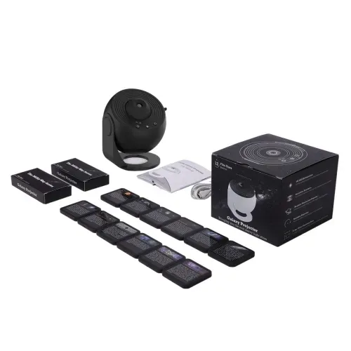 Projektor gwiazd lampka 13x dysk czarny planety USB Planetarium 360 stopni