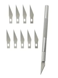 noz-nozyk-skalpel-modelarski-dla-majsterkowiczow-9-ostrzy-w-zestawie