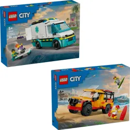 lego-city-60451-karetka-pogotowia-60453-furgonetka-ratownikow-plazowych