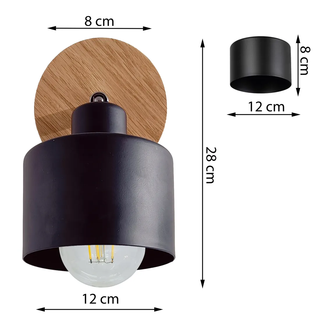 kinkiet-scienny-lampa-scienna-diana-loft-drewniana-dab-1x-diament-piekna-stan-nowy