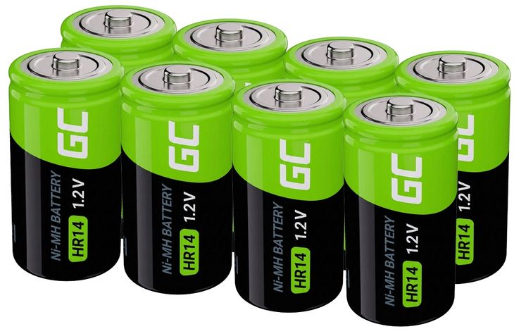 8X AKUMULATORKI BATERIE DO ŁADOWANIA TYP C R14 4000MAH NiMH ZABAWKI PILOTY