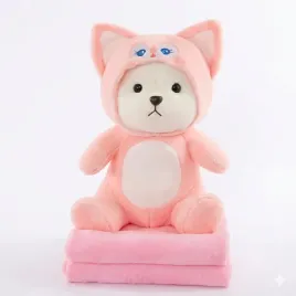 duzy-mis-pluszowy-w-kapturze-z-kocykiem-zestaw-50cm-rozowy-lisek-prezent