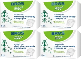 wklady-do-elektro-lep-na-owady-z-lampka-uv-bros-zielona-moc-24szt