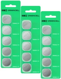 greencell-baterie-litowe-cr2032-3v-220mah-15-szt-blister-do-pilota-zegarka
