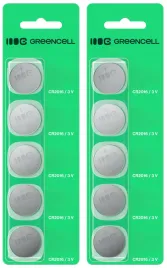 greencell-baterie-litowe-cr2016-3v-80mah-10-sztuk-blister-do-pilota-zegarka