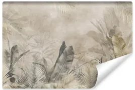 fototapeta-do-salonu-liscie-bananowe-abstrakcja-mural-beton-400x280