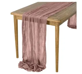 bieznik-boho-marszczony-pudrowy-rozowy-roz-na-stol-delikatny-90x300-cm
