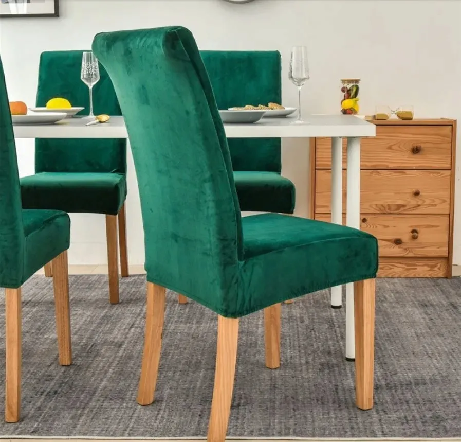 pokrowiec-krzeslo-velvet-plusz-zielony-ciemny-stan-nowy