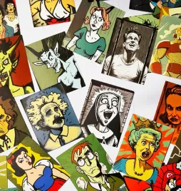 stylowe-artystyczne-naklejki-pvc-wodoodporne-popularne-postaci-mix-50szt