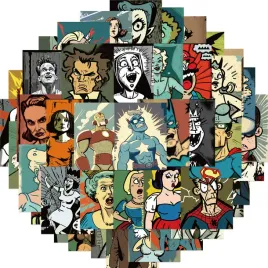 naklejki-wodoodporne-na-bidon-laptop-popularne-postaci-komiksy-mix-50szt