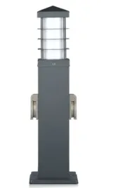 slupek-ogrodowy-lampa-e27-45cm-grafitowy-2-gniazda