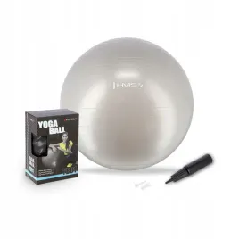 pilka-gimnastyczna-65cm-szara-z-pompka-antyposlizgowa-fitness-hit-hms