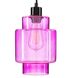 szklana-lampa-wiszaca-rozowa-e27-nowoczesna