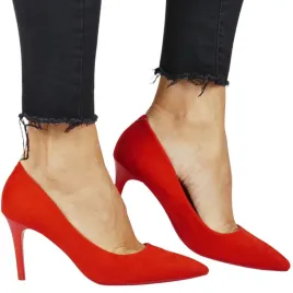 czolenka-szpilki-damskie-seastar-102p-czerwone-zamszowe