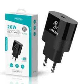 ladowarka-gniazdo-usb-c-20w-3a-czarna