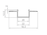 profil-led-p14-3-bialy-wpuszczany-szeroki-do-gk-1m-stan-nowy