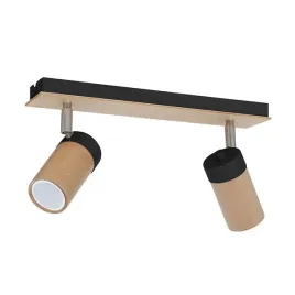 lampa-sufitowa-reflektor-nowoczesna-drewno-2xgu10