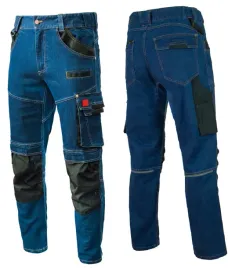 spodnie-robocze-jeans-stretch-elastyczne-mocne-duzo-kieszeni