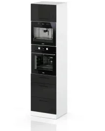 szafka-kuchenna-slupek-pod-piekarnik-stojaca-3-szuflady-czarny-polysk-60cm