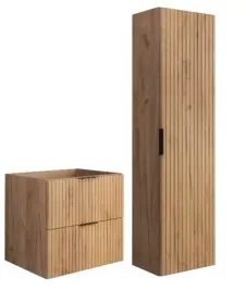 szafka-zestaw-lazienkowy-wiszacy-60-dab-zloty-slupek-ryflowane-fronty-mdf