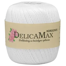 kordonek-delicamax-100g-565-m-kolor-bialy-101-bawelna-merceryzowana