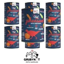 mokra-karma-dla-psa-syta-micha-chef-bazant-z-warzywami-puszka-6x400g
