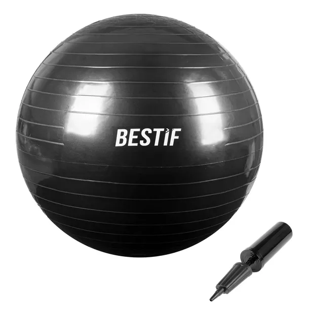 PIŁKA GIMNASTYCZNA BESTIF REHABILITACYJNA DO ĆWICZEŃ FITNESS 65cm POMPKA