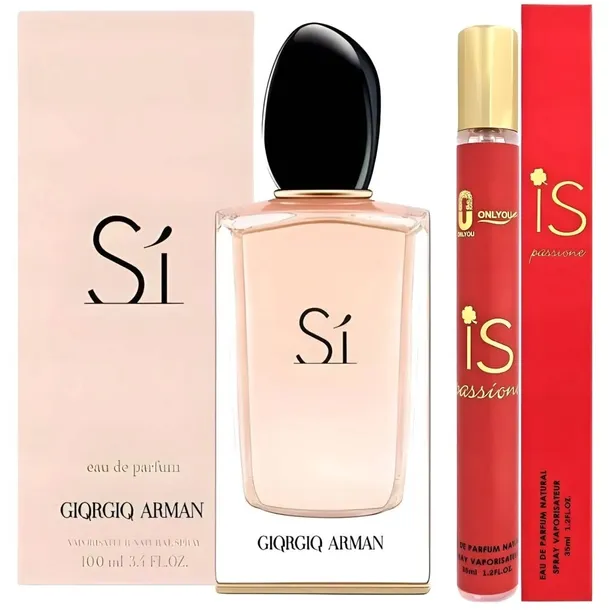 Zestaw GIQRGIQ ARMAN SI Perfumy damskie 100ml + 35ml Passione