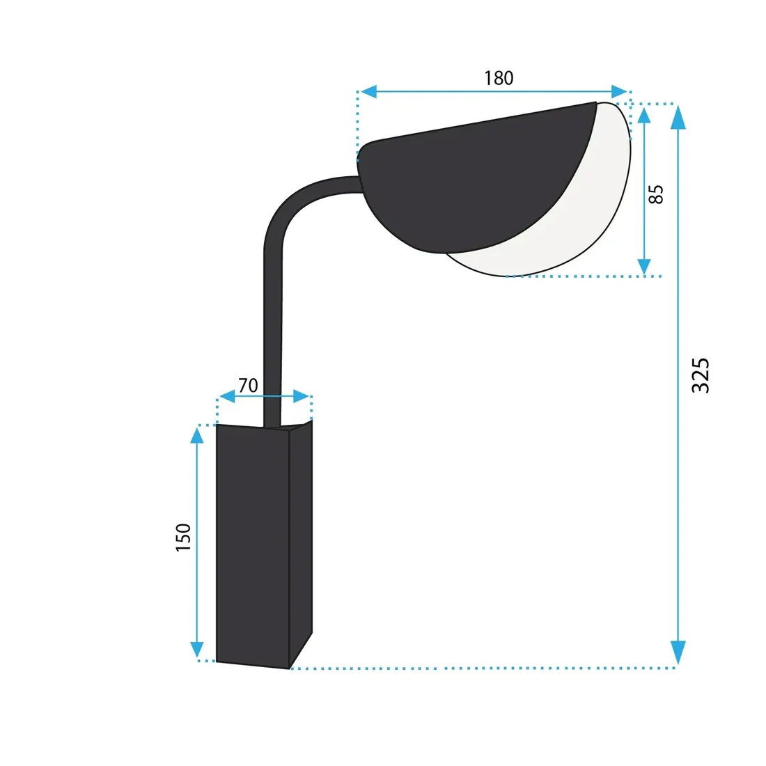 lampa-scienna-kinkiet-loft-regulowany-czarny-e14