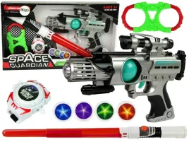 zestaw-wojownika-kosmosu-pistolet-laserowy-miecz-swietlny-kajdanki-miotacz