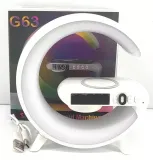 lampka-led-gamingowa-rgb-glosnik-ladowarka-indukcyjna-qi-zegar-budzik-g63-stan-nowy