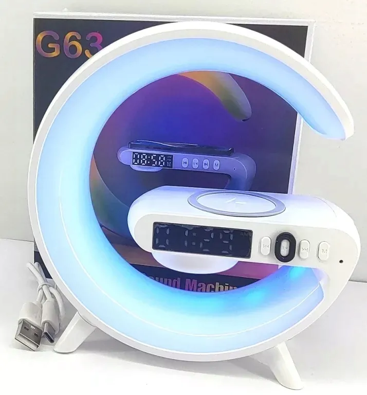 lampka-led-gamingowa-rgb-glosnik-ladowarka-indukcyjna-qi-zegar-budzik-g63