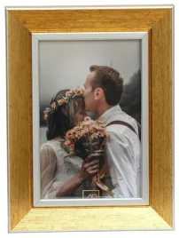 ramka-na-zdjecie-30x40-zlota-gloria-srebrny-pasek