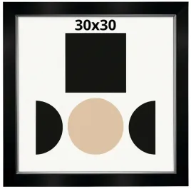 ramka-na-zdjecie-30x30-czarna-gloria-kwadratowa
