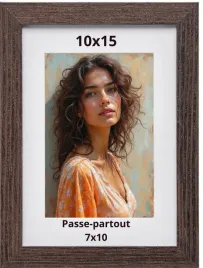 ramka-na-zdjecie-10x15-ciemnobrazowa-sopot-z-passepartout-7x10